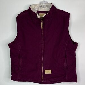 Field N Forest Pink Sherpa Lined Vest Size XL